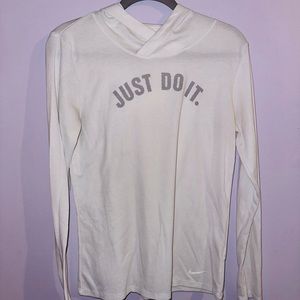 Nike “Just Do It.” Thin Waffle Longsleeve with Hood